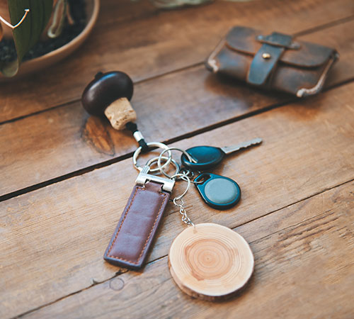 Accessoire porte-clés à personnaliser pratique pour le rangement de vos clés