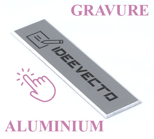 Plaque Aluminium gravée pour plaque boite aux lettres