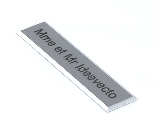 Plaques de boîtes aux lettres personnalisée - Aluminium – MaPlaquette
