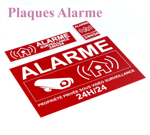 Plaques Alarme Dissuasives