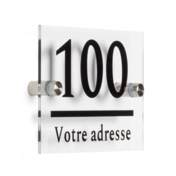 Plaque Numéro Maison Plexiglass Avec Adresse