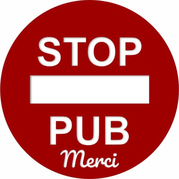 Stop Pub Rond Rouge