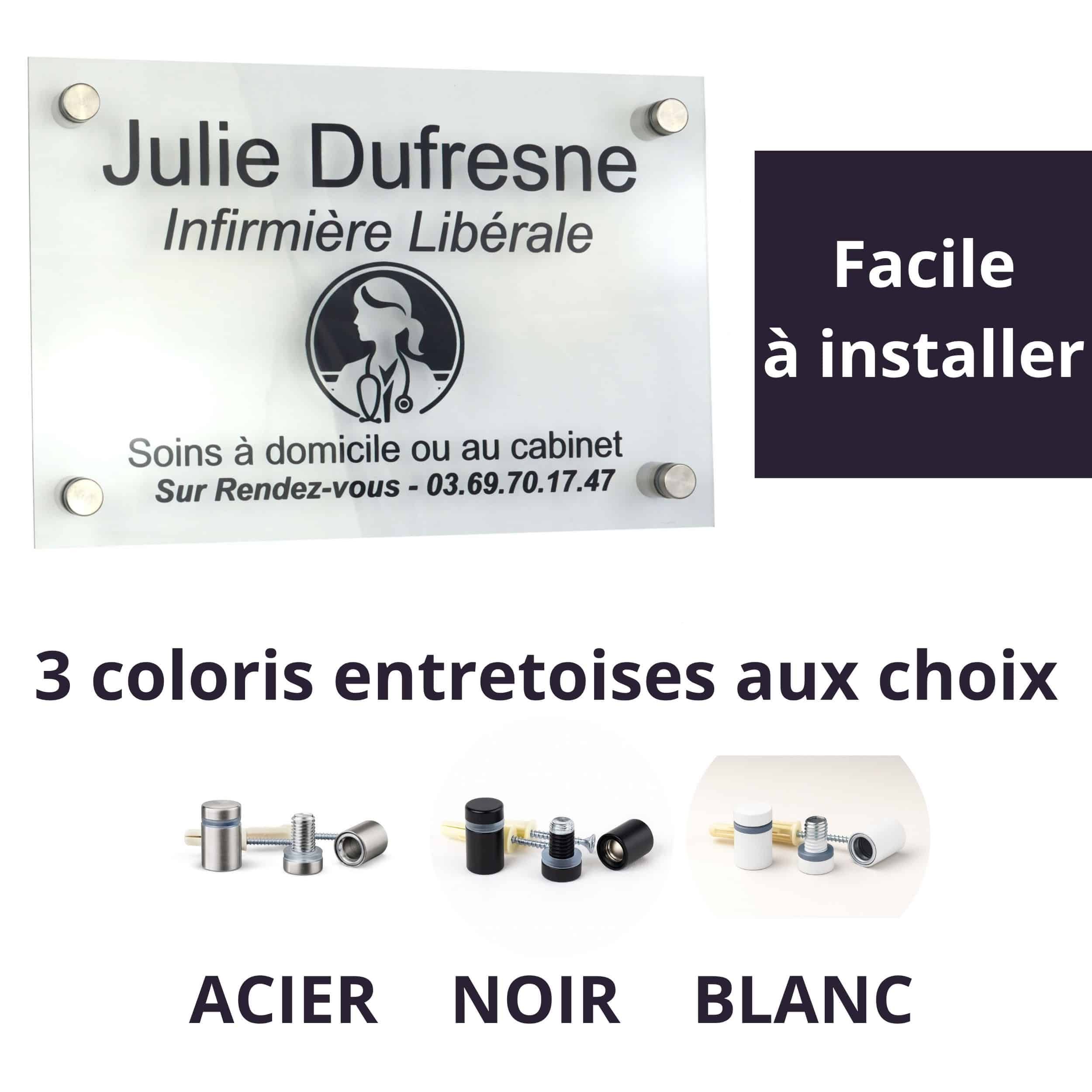 PLAQUE PLEXI ADRESSE