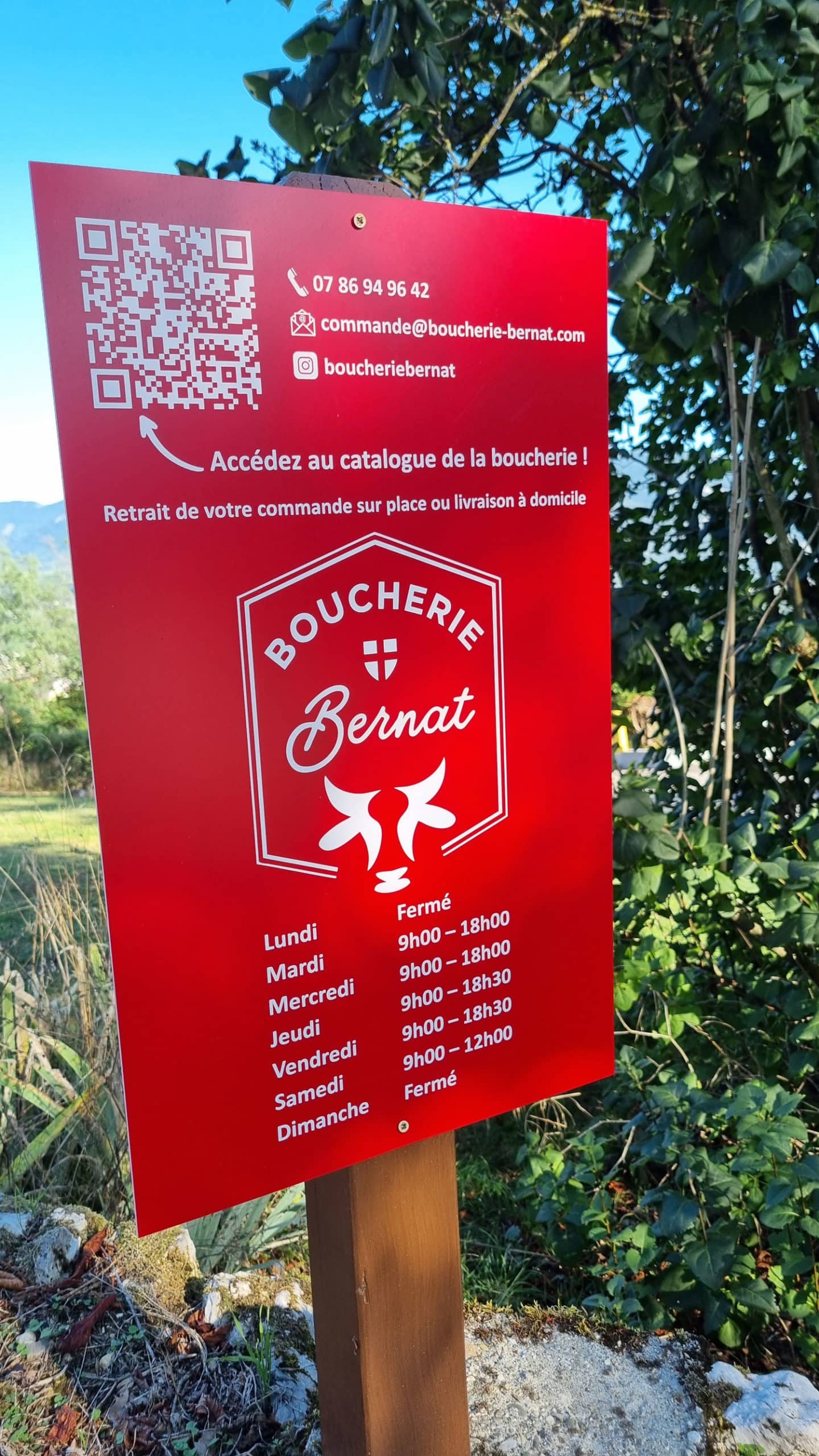 Signalétique Boucherie Entrée