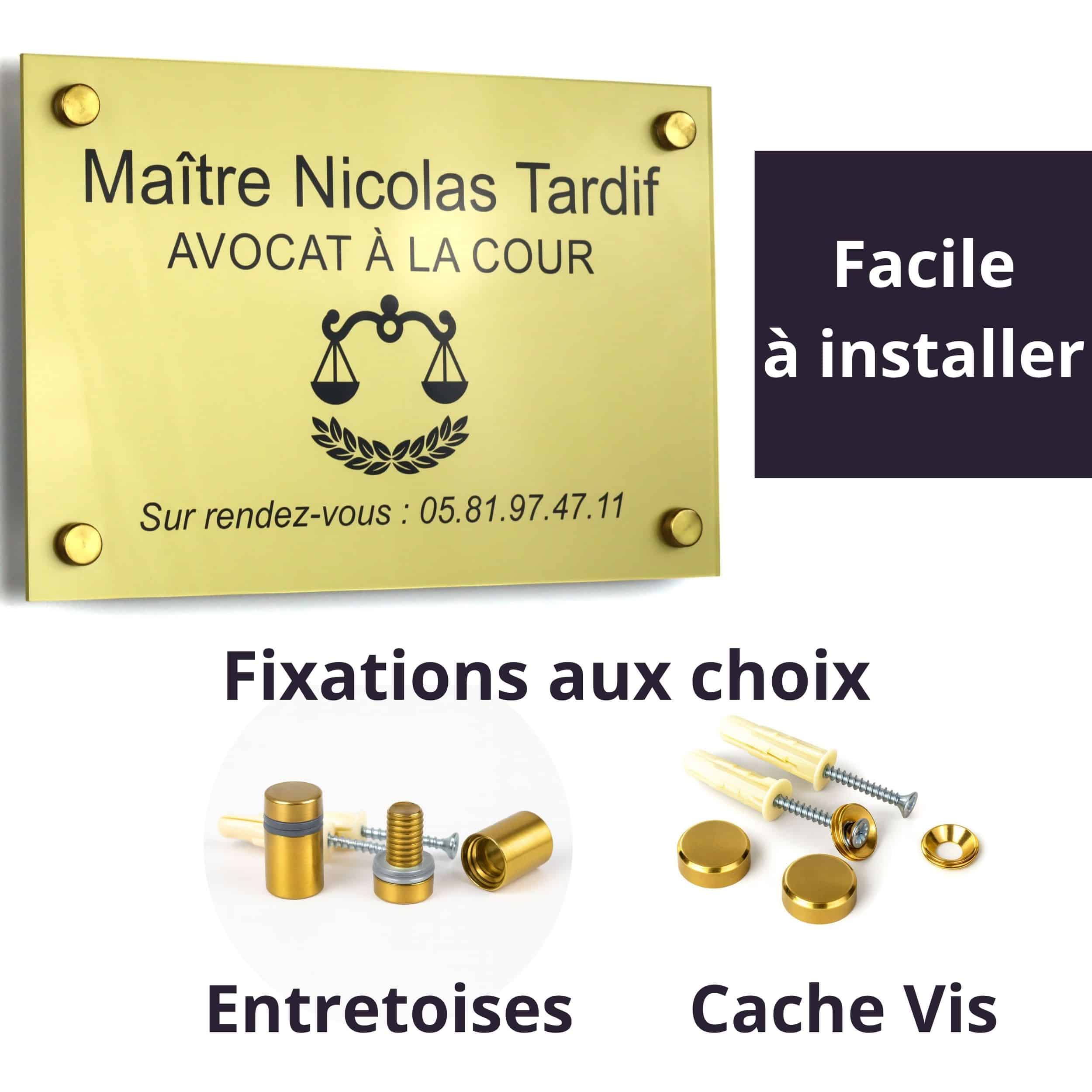 PLAQUE PLEXI OR INSTALLATION