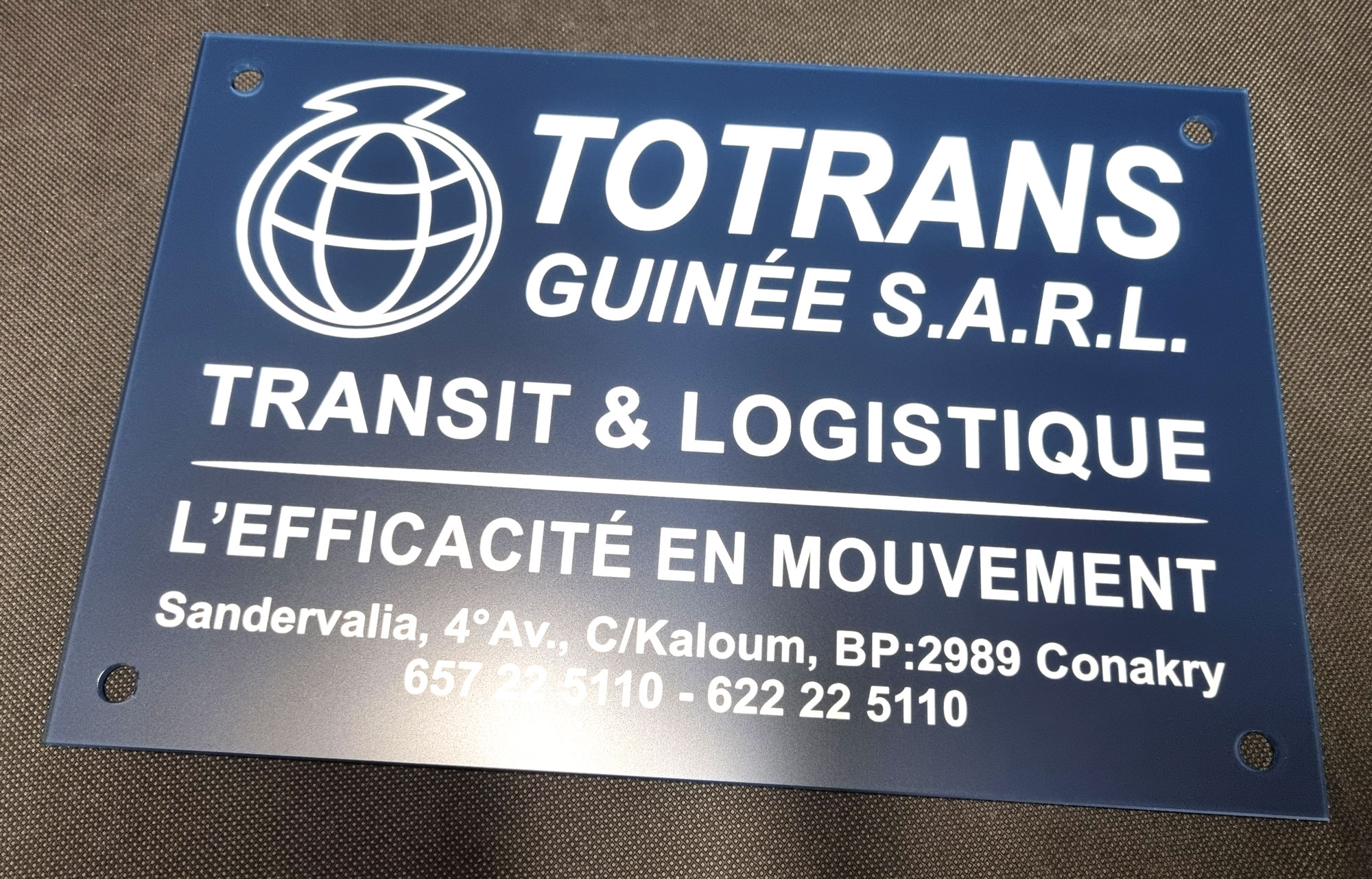 plaque professionnelle